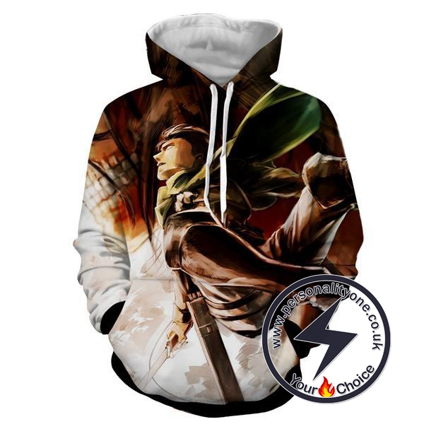 Attack On Titan - Levi Ackerman 3D - Attack On Titan Hoodies